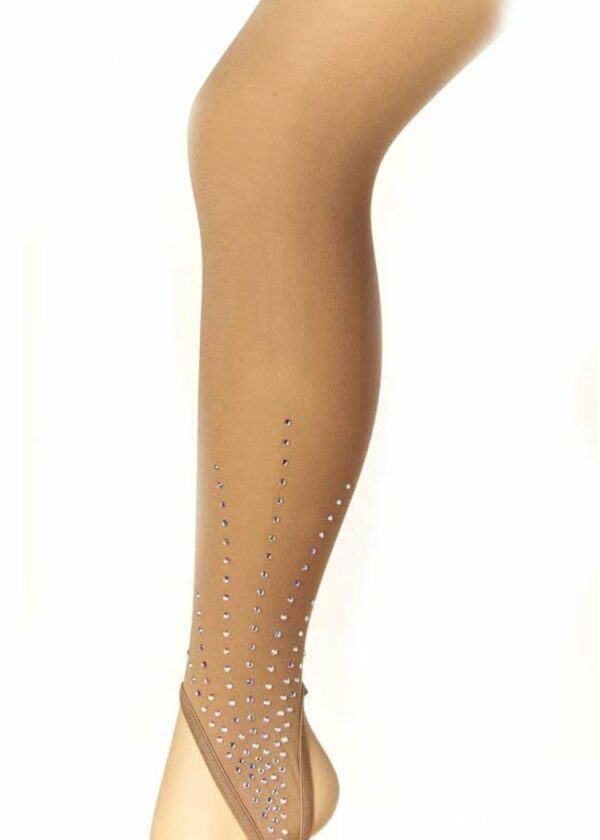 Collant étrier à strass